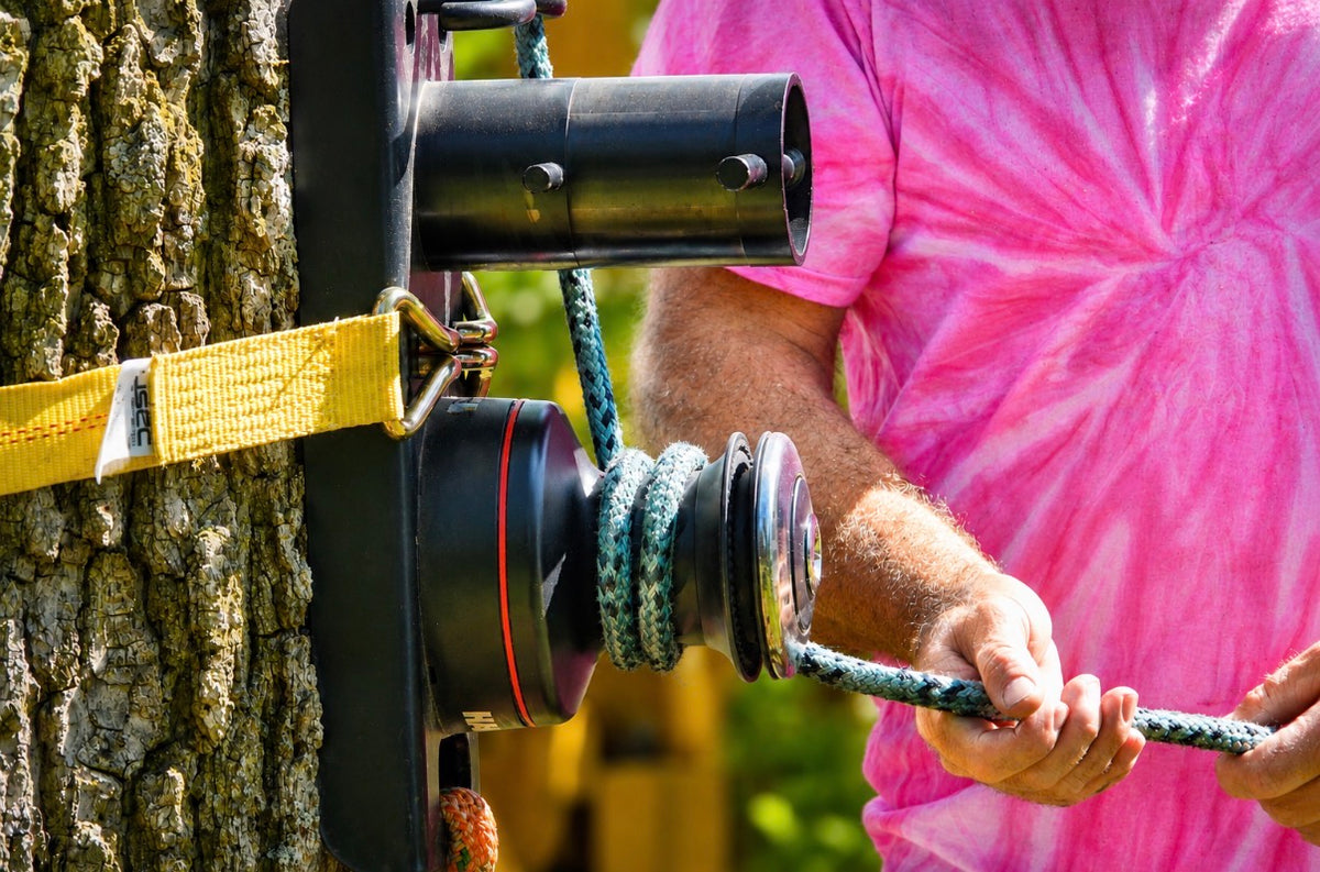 Hold Fast XL with Original 40 winch being used by arborist